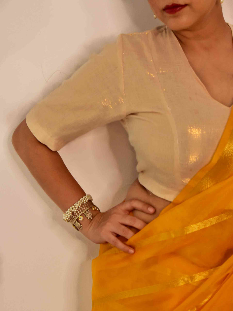 Golden era - Tissue cotton blouse