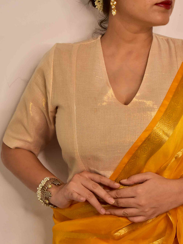 Golden era - Tissue cotton blouse