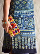 Ocean -  Ajrakh hand block printed skirt set