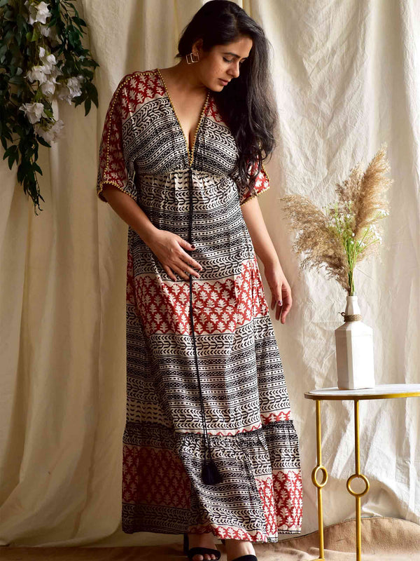 Daphne - two sided flared dress