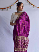 Rubaai -  Bandhani Gajji Silk Saree