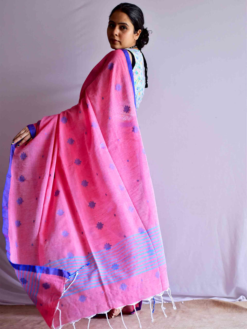 bubbly - Jamdani cotton saree
