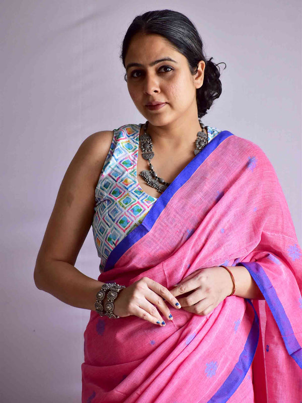bubbly - Jamdani cotton saree