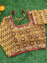 Kutch mirror work blouse
