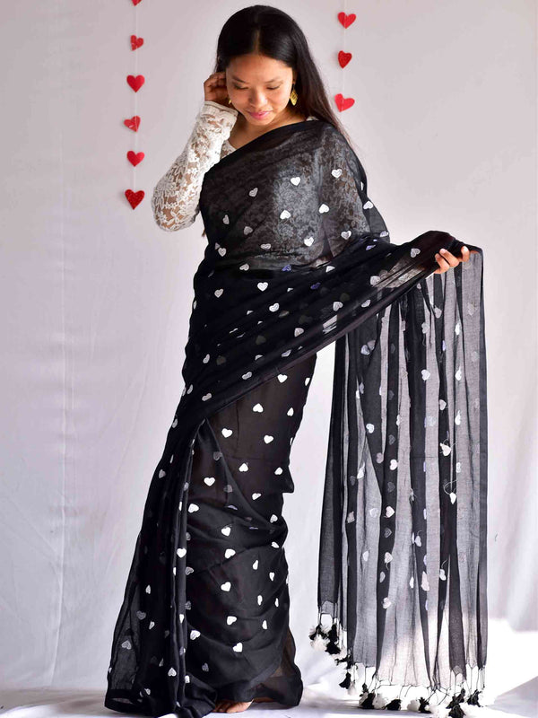 Sri devi - mul cotton embroidered saree