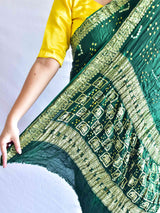 Muskaan -  Bandhani Gajji Silk Saree