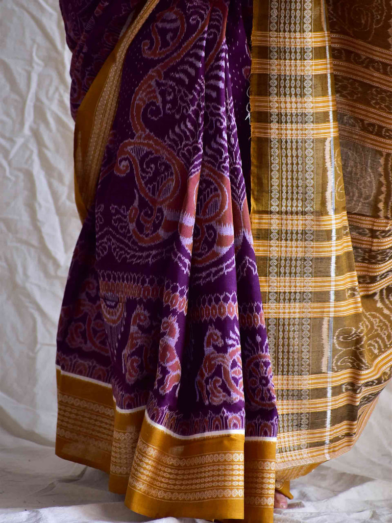 Sartaj - Handwoven ikat saree