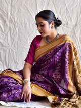 Sartaj - Handwoven ikat saree