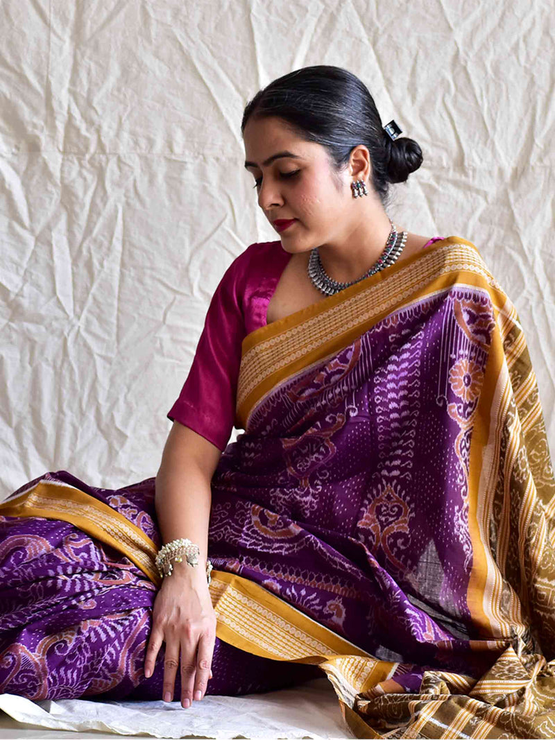 Sartaj - Handwoven ikat saree