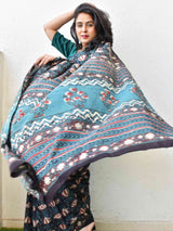 Muskaan - Dabu hand block printed cotton saree