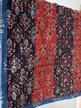 Seasons - Ajrakh patchwork embroidered Table Runner 13x74