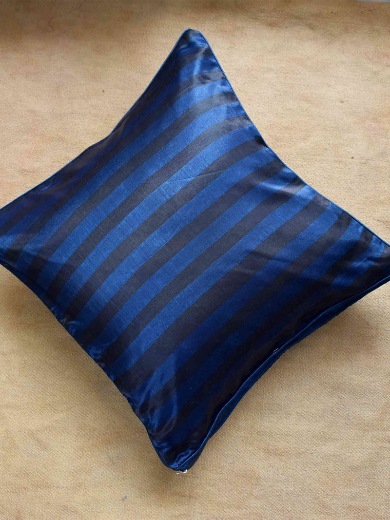 Ajrakh Mashru Silk dual sided Cushion Cover