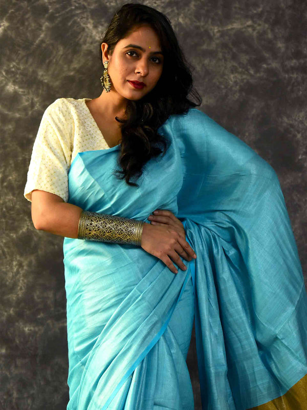 Samundar - Linen Tissue Saree