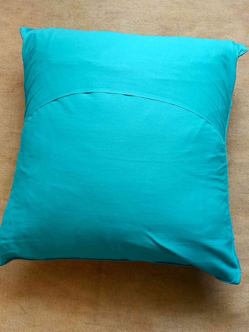 Buy Handloom Cotton Embroidered Cushion Cover Online