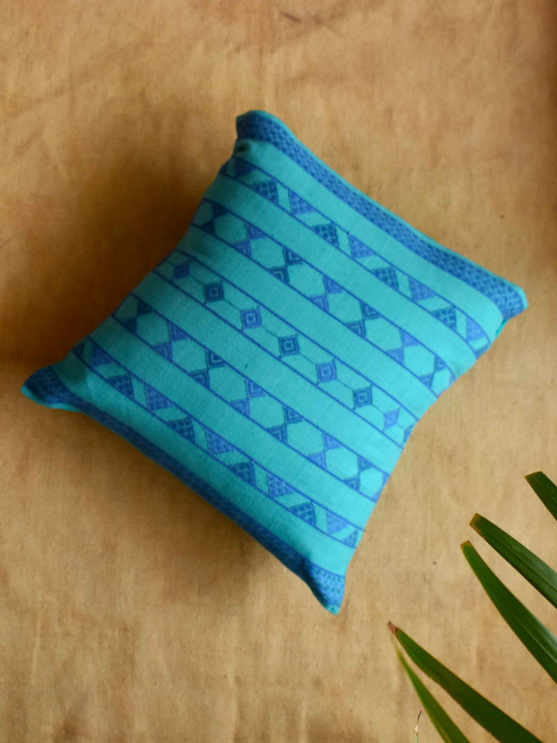 Buy Handloom Cotton Embroidered Cushion Cover Online