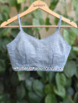 Organic Kala Cotton Kutch mirror work blouse