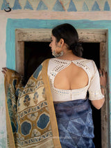 Cotton Kutch mirror work blouse
