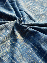 Brushes - hand block printed Ajrakh Cotton fabric $40 per meter