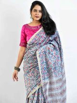 I feel love - Dabu Chanderi silk saree