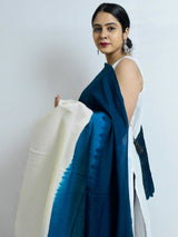 Blue lagoon - Handloom merino wool Shawl