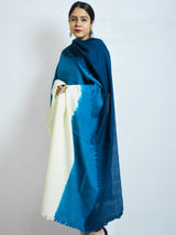 Blue lagoon - Handloom merino wool Shawl