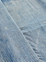 Stripes - hand block printed Cotton fabric $38 per meter