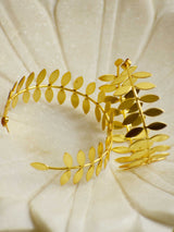 Wreath - Gold plated earring