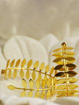 Wreath - Gold plated earring