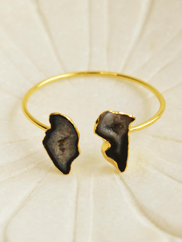 Black cave - Gold plated Bracelet