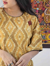 Buy Dabu hand block printed cotton poncho Online