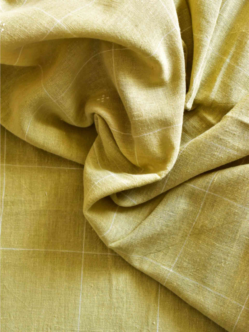 peace olives -Handwoven cotton fabric $47 per meter