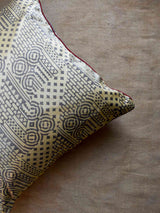 Ajrakh Mashru Silk dual sided Cushion Cover Online