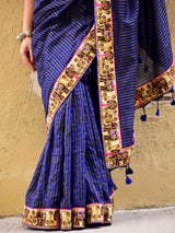 Zari Striped Silk Saree