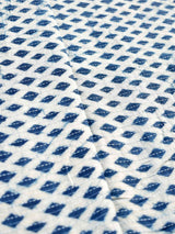 Diamond - Hand block printed Cotton fabric $38 per meter