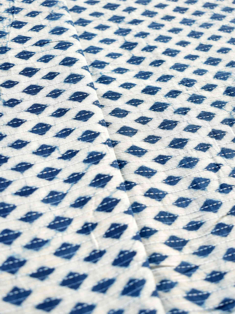 Diamond - Hand block printed Cotton fabric $38 per meter
