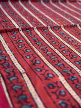 Ropeway - Ajrakh embroidered Table Runner 13x74