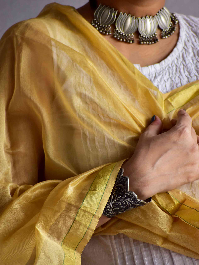 Mitha -  Hand painted chanderi silk Dupatta
