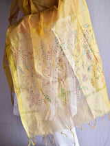 Mitha -  Hand painted chanderi silk Dupatta