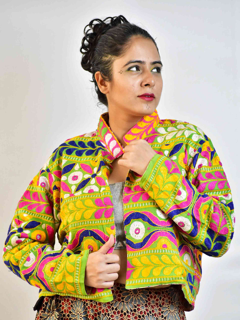 Tota - Reversible Mirror work Jacket
