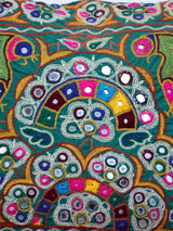 Tota - Kutch Mirror Work Cushion Cover 14 X 14