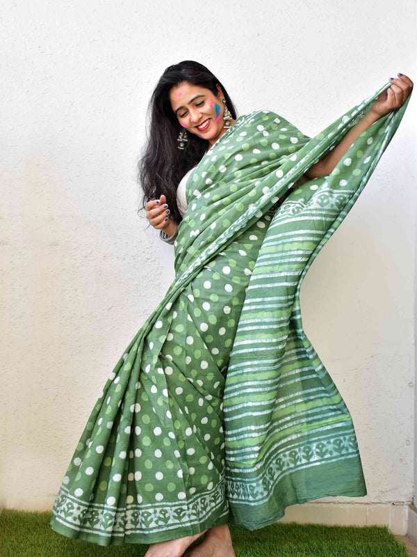 Mohe Rang de - Mul Cotton Saree