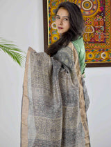 handloom Linen silk saree