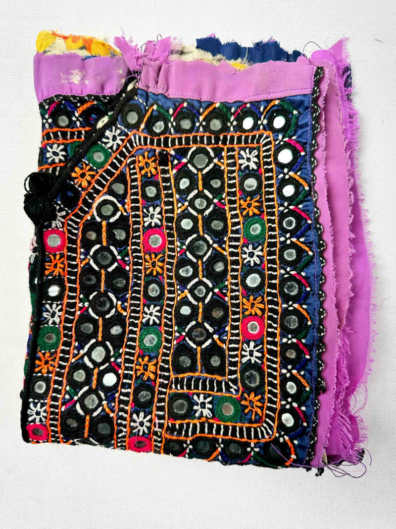 031 Vintage Mirror work Front Dress Patch 16*12