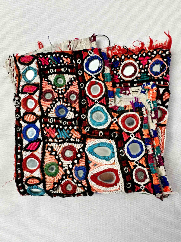 040 Vintage Mirror work Front Dress Patch 11*10