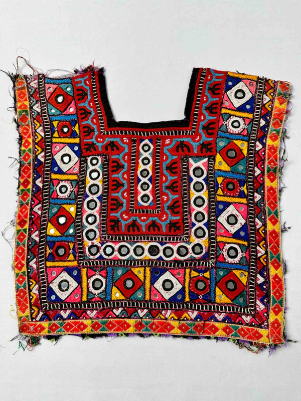 041 Vintage Mirror work Front Dress Patch 12*10
