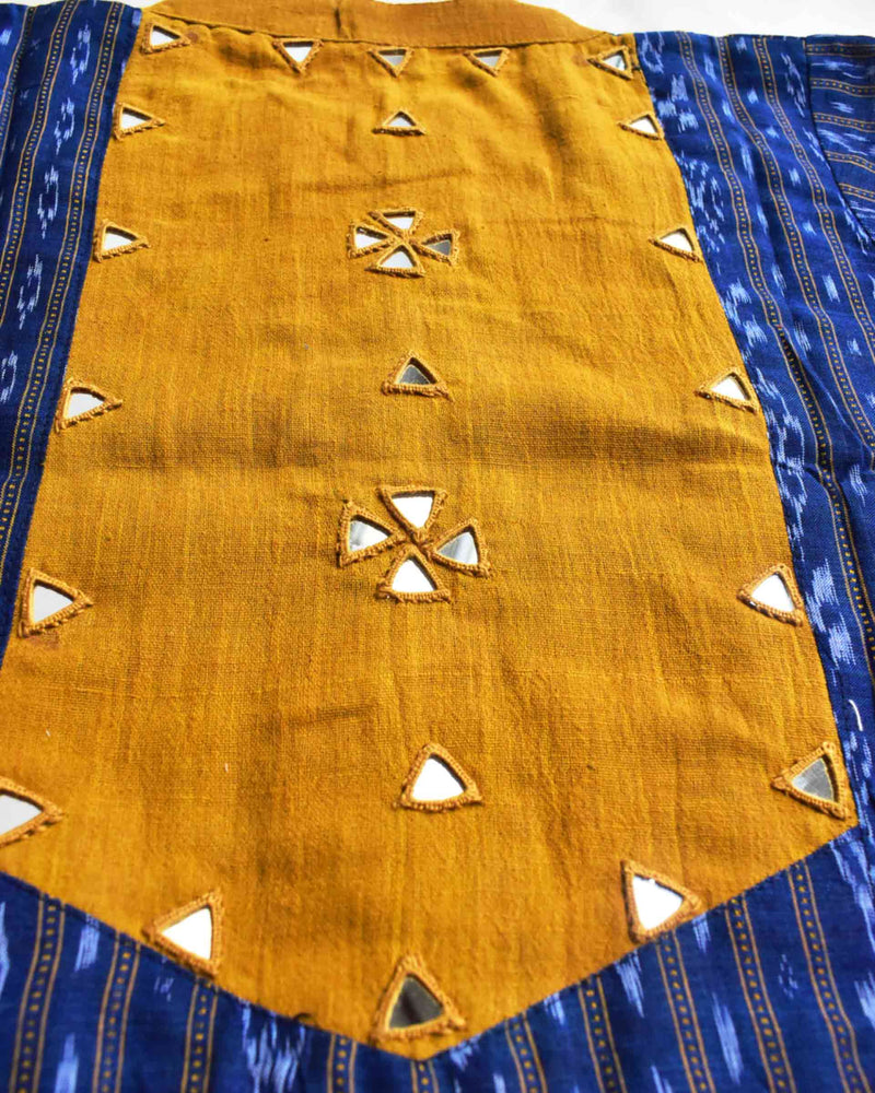 Rainfall - Ikat Kutch mirror work blouse