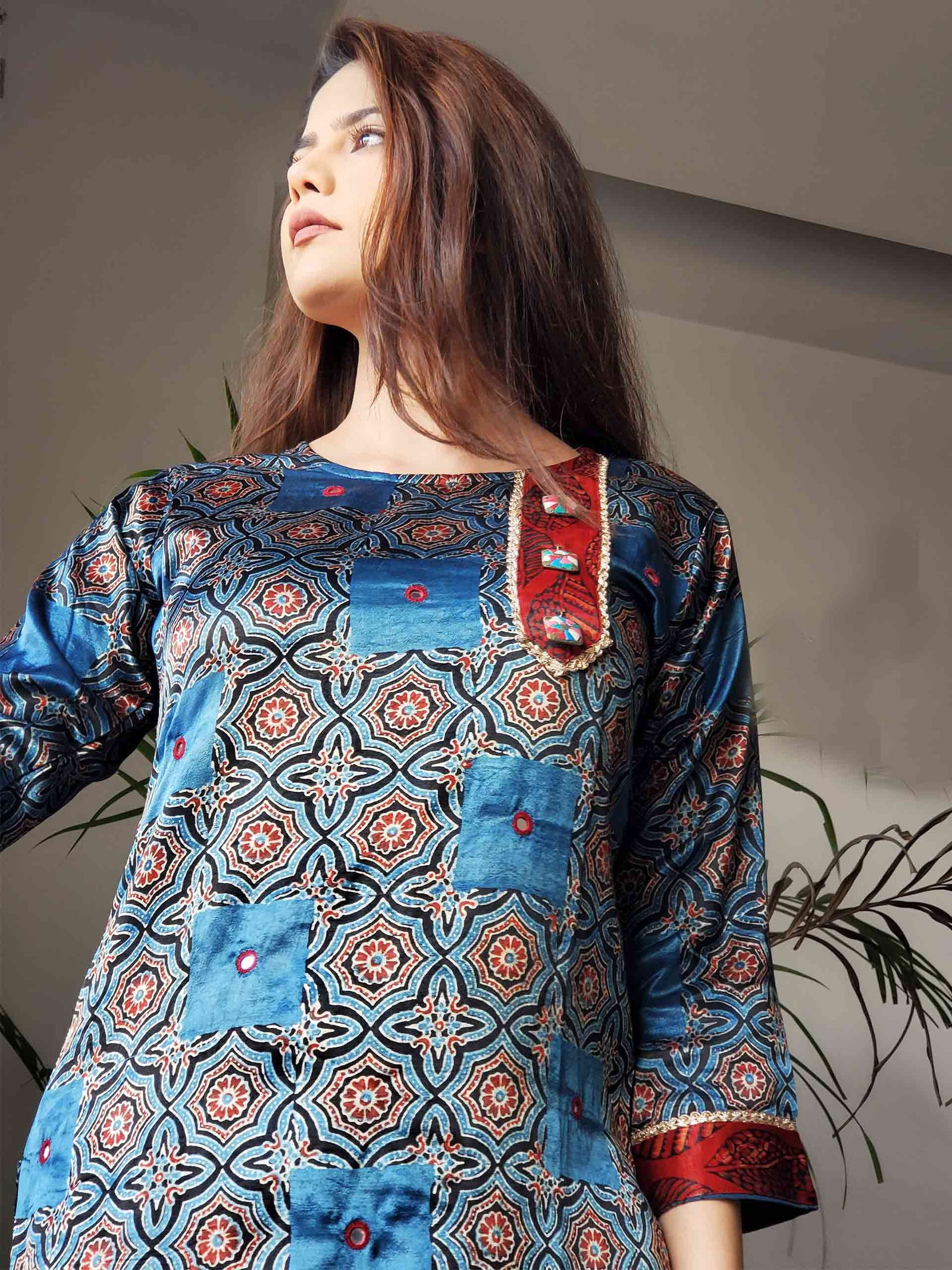 Mashru silk kurtis hot sale