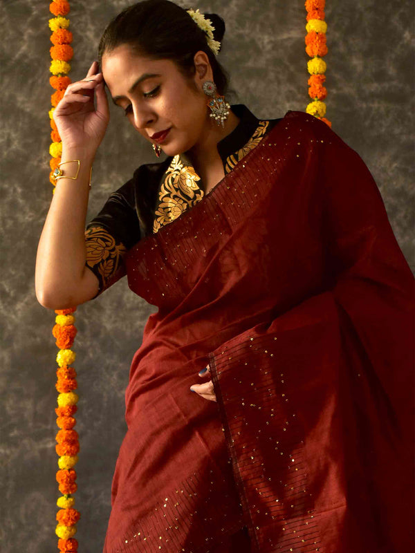 Shehnai - Sequin Saree