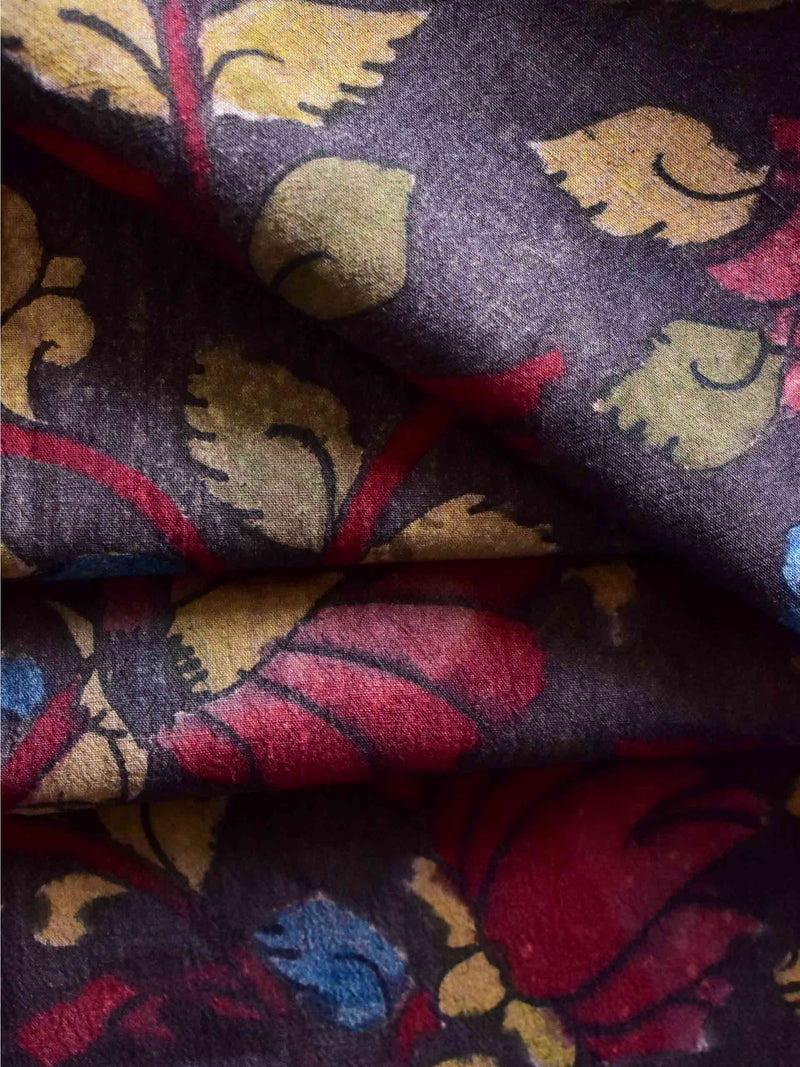 Phool -kalamkari Cotton fabric $47 per meter