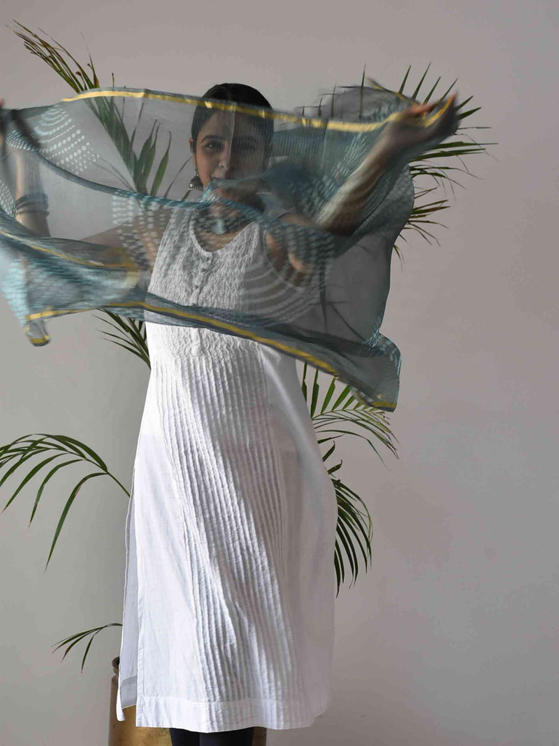 polka printed dupatta